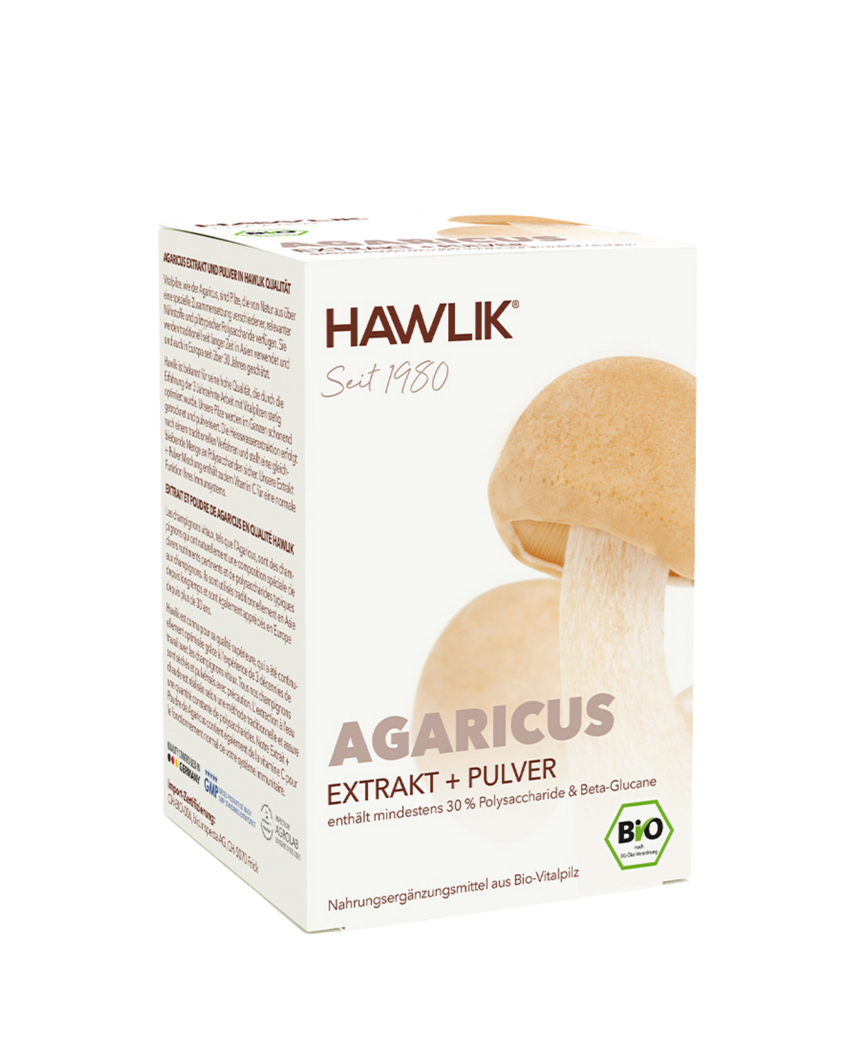 BIO Agaricus Extrakt + Pulver Kapseln