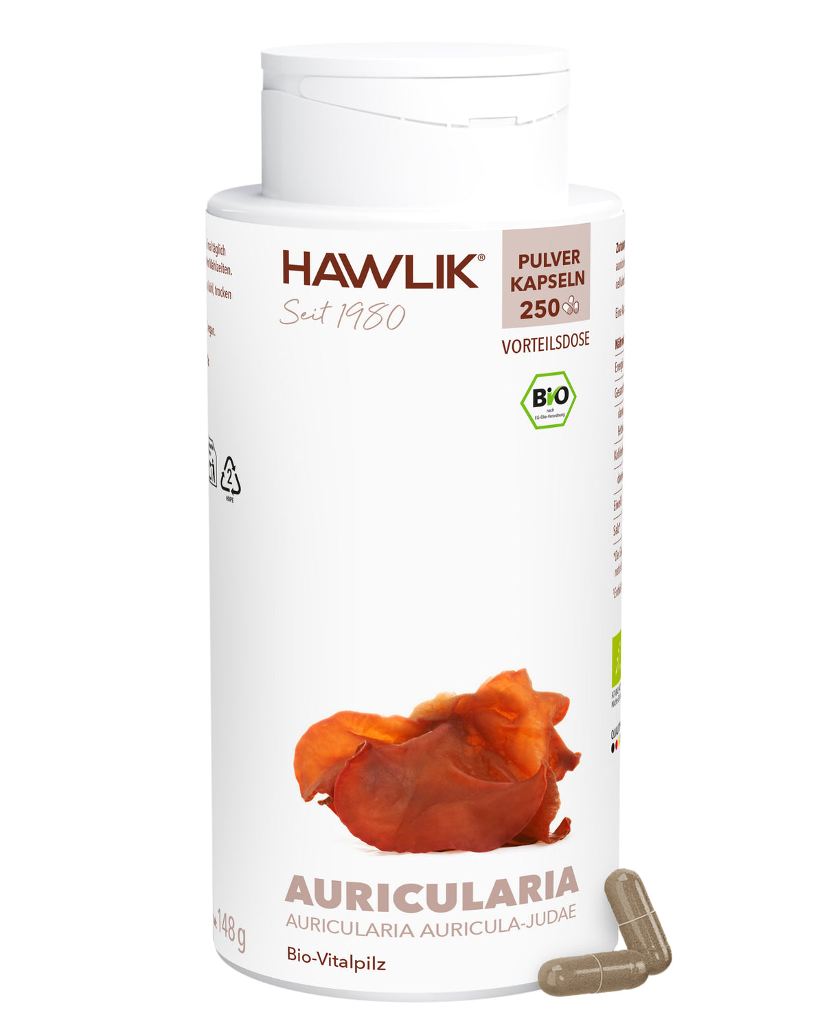 Organic Auricularia Powder Capsules