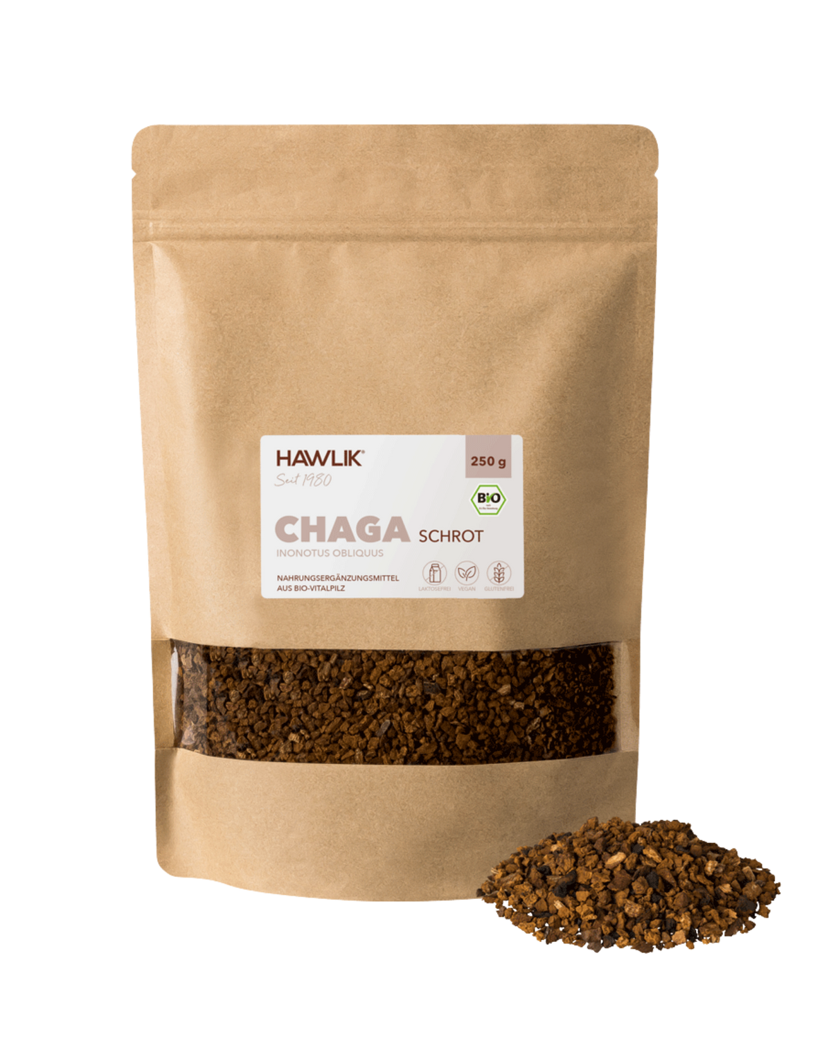 BIO Chaga geschrotet