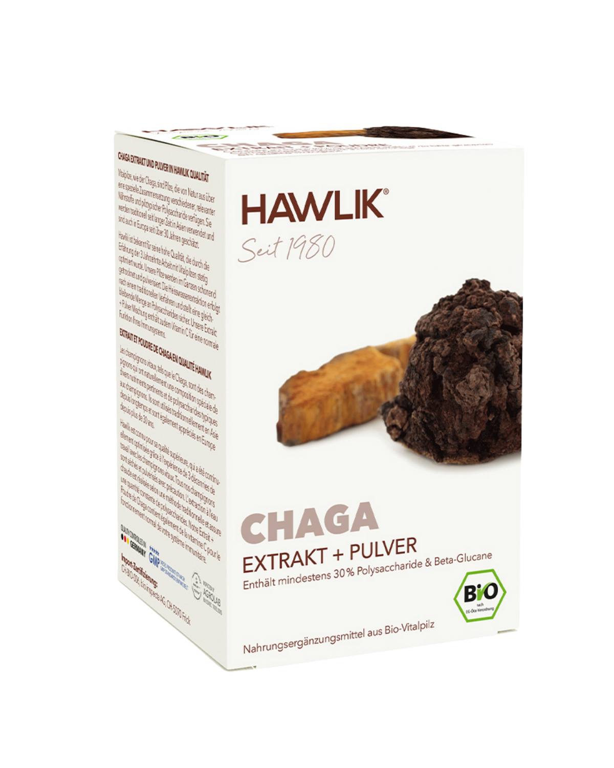 Gélules de poudre et extrait de Chaga BIO