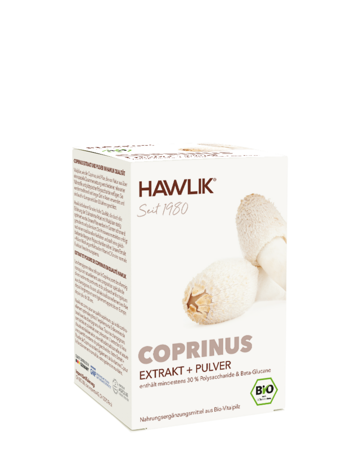 Organic Coprinus Extract + Powder Capsules
