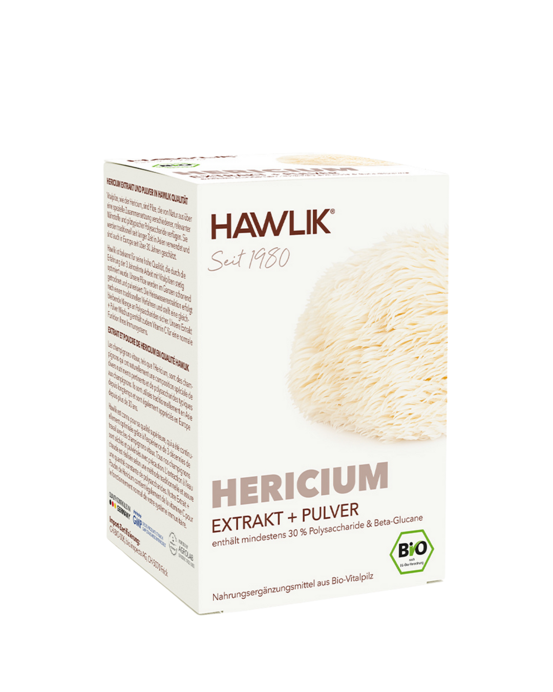 BIO Hericium Extrakt + Pulver Kapseln (Lion’s Mane)