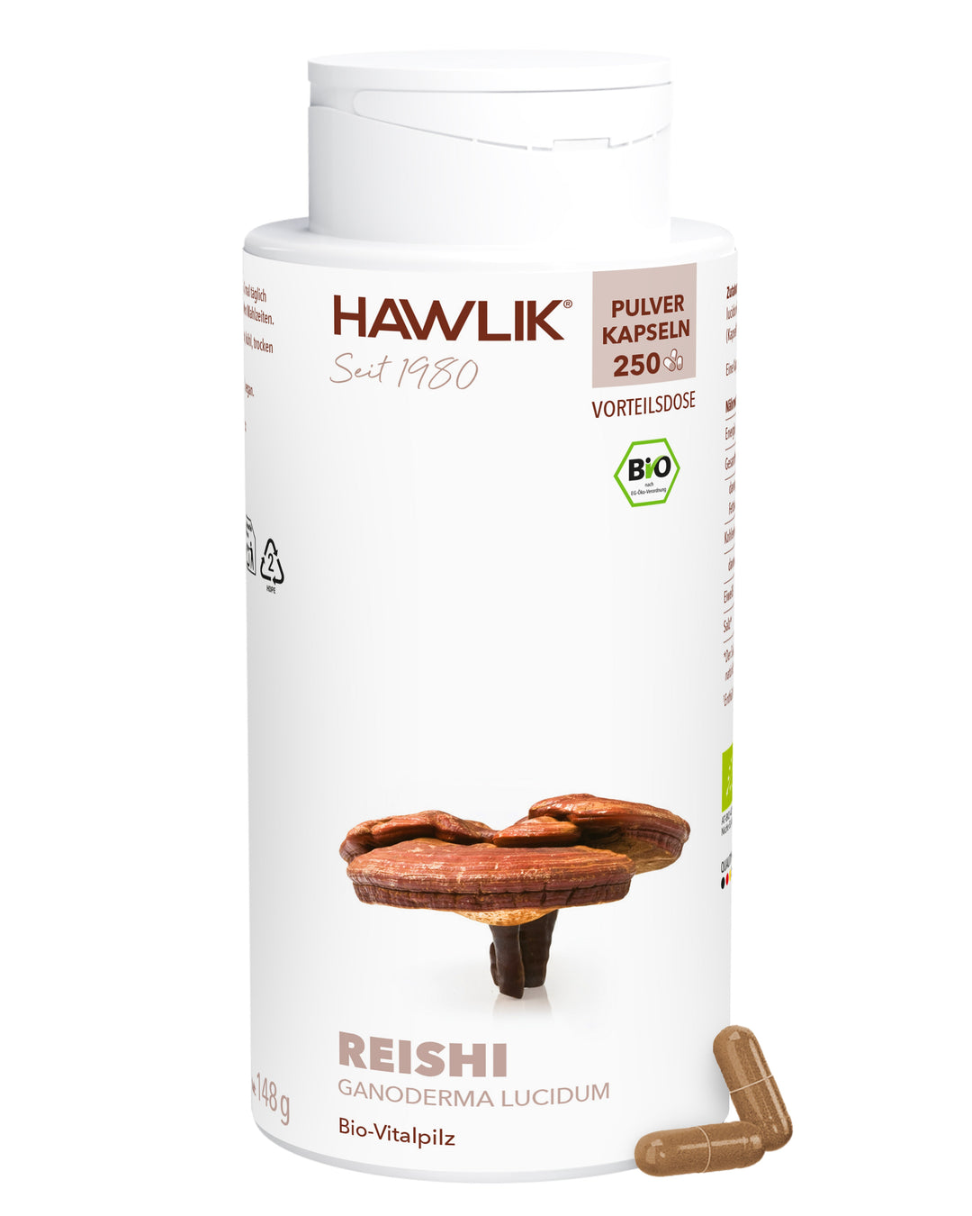 BIO Reishi Pulver Kapseln