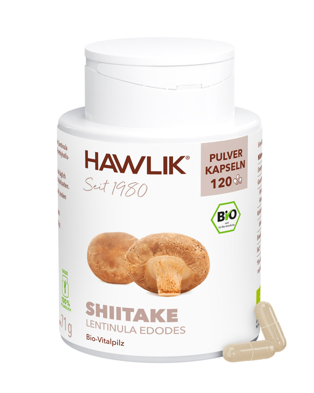BIO Shiitake Pulver Kapseln