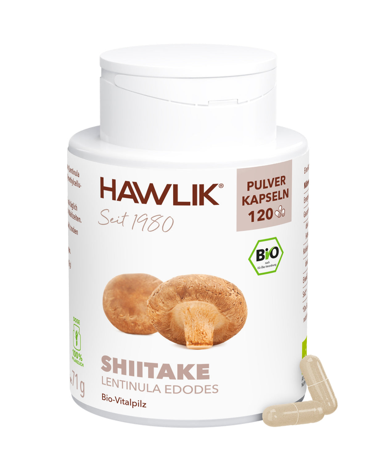 BIO Shiitake Pulver Kapseln