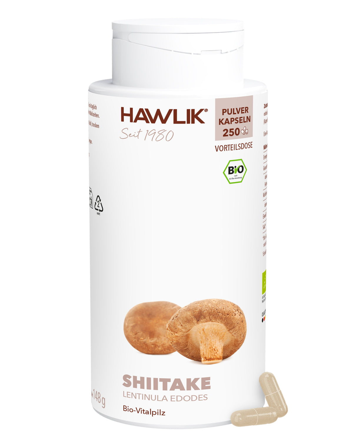 BIO Shiitake Pulver Kapseln