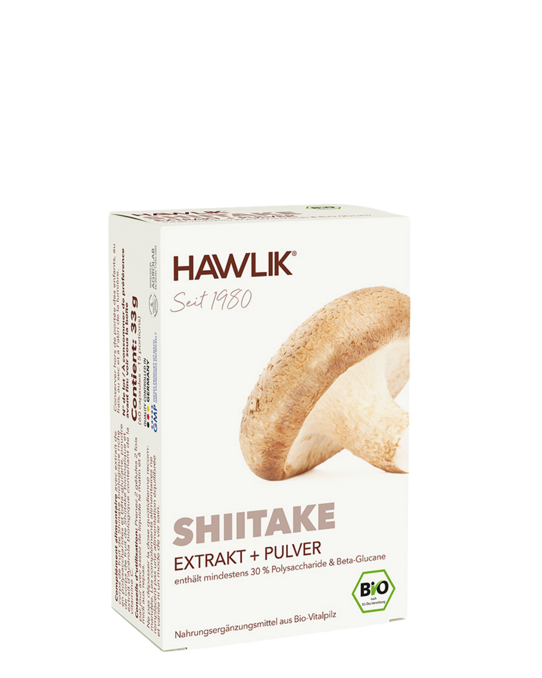 BIO Shiitake Extrakt + Pulver Kapseln
